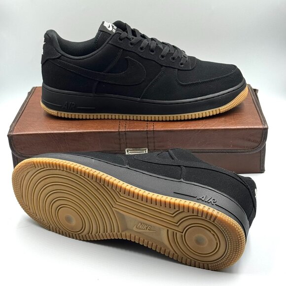 Nike Air Force 1 Low By You 'Black Gum' - Picture 1 of 10